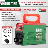 GREEKMAN 200E-MINI Electric Welding Machine, High Power 7.7KVA*220V, Welding Stick 1.6mm-3.2mm, INVE
