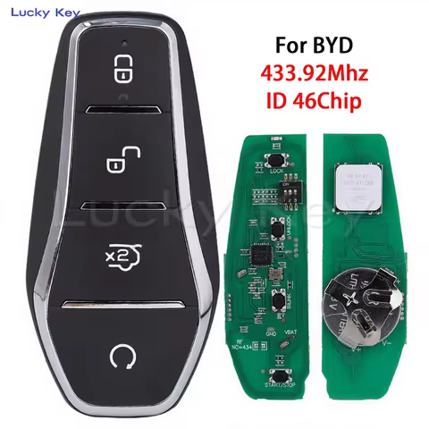 433MHz Car Smart Remote Key For BYD Qin PLUS DM-i Qin PLUS EV Yuan PLUS SONG K2TF4-F4A/F4H/F4AM/F4AT