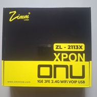 ZIMMLINK XPON ONU ZL-2113X CAN EPON AND GPON ONT 1GE 3FE 2.4G WIFI VOIP USB NEW POSTEL