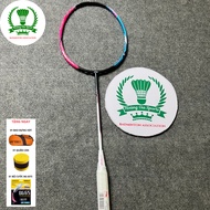 Halbertec 8000 Badminton Racket Max 13.5Kg, Free BG65 Titanium Charge Available 11kg, Racket Carrying Case &amp; Handle Wrap