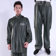 Baju Hujan Motor Canvas Viral Wuyang (Raincoat -Set Baju &Seluar)