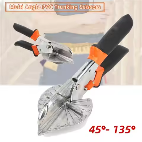 Multi-angle Bevel Scissors Angle Shear 45-135° Angle Mitre Siding Wire Duct Cutter Multipurpose Trun