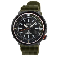 [Watchspree] Seiko Prospex Solar Diver's Olive Green Silicone Strap Watch SNE547P1