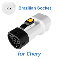 EVqiaoyi Type2 V2L Discharger for BYD MG Vehicle-to-Load Descarregador Descarga Adapter with Brazili