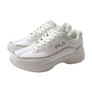 FILA Jogging Shoes Sneakers Thick-Soled White/Gold Line Women's 5-J328Z-118 no493