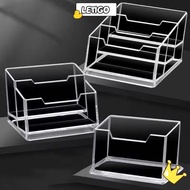 [LETIGO] 1Pcs Bussiness Card Holder,  Transparent Acrylic Plastic Business Card Box, Display Stand 1