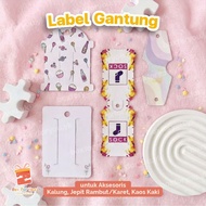Hanging Labels for Necklace Accessories, Rubber Hair Clips, Socks