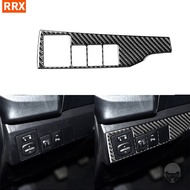 Real Carbon Fiber Sticker  For Toyota Corolla Levin 2014 2015 2016 2017 2018 Carbon Fiber  Central Mirror Fold Headlight Switch Frame Stickers Accessories