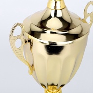 Creative Metal Trophy Medal In Stock Wooden Base Trophy Metal Thumbs Up Metal Trophy