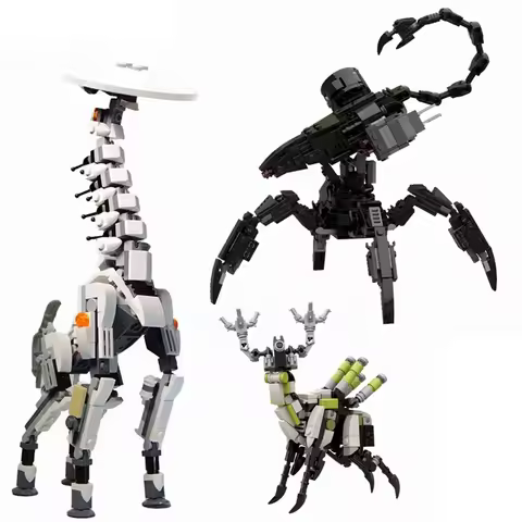 Corruptored Game MOC Horizon Zero Dawned Robot Battle Machine Action Figures Model Building Blocks B