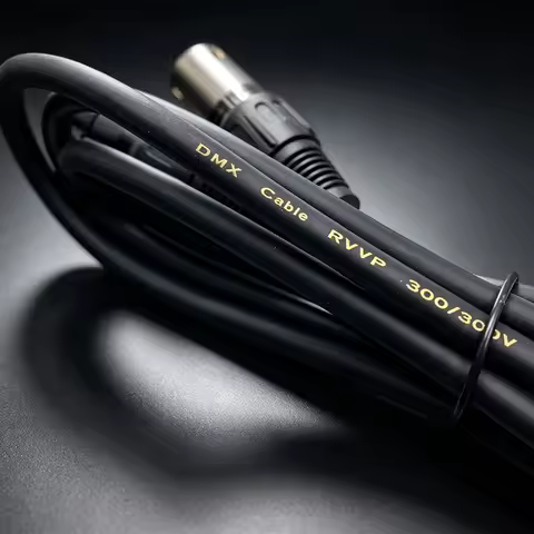 Lighting Stage DMX Cables 10pcs DMX Cables 3-Pin XLR 1M 2M Foil Shield DMX-512 Control Signal Transf