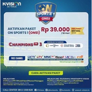 K-VISION Paket On Sport 1 ONS 1 Channel Champions TV 3 Piala Copa America Bromo Cartenz Ottimo Optus