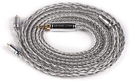 16 Core Silver Plated Copper Earphone Cable, Upgraded in Ear Monitor Replacement Cable for Shure SE8