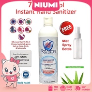 READY STOCK NIUMI Defense Instant Hand Sanitizer 75% Alcohol With Skin Conditioner Aloe Vera Extract Moisturizers