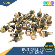 Baut Drilling Self Drilling Seng Galvalum Roofing 12 X 20