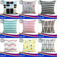 Sofa Cushion Cover 40 x 40 cm Patterned Chair Cushion Cover/ (Single)
