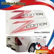 สติ๊กเกอร์ sticker Z - EDITION พื้นเทาบอล Z แดง (ตามรูป) สติ๊กเกอร์ ติด toyota hilux revo zeditionมี