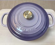 Le Creuset 圓形琺瑯鑄鐵鍋 22厘米 Bluebell Purple (淺金色鍋蓋頭)