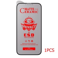 ฟิล์มเซรามิกส์ เต็มจอ ฟิล์มกันเสือก for iPhone 15 16 11 13 Pro Max 14 12 13 Pro Max 7 8 Plus SE2020