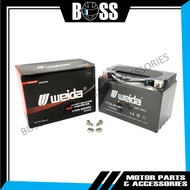 WEIDA YTX9-BS MF Motorcycle Battery Bateri Motor YFM400/HONDA CBR250/NSR250/MODENAS ELEGAN/KAWASAKI 