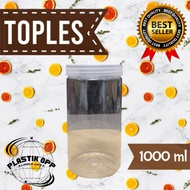 1000ml Plastic Tube jar + Lid contents 10 pcs / 1000ml jar jar/ 1000ml plastic jar 1000ml cylinder j