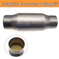 7.62cm/3inch Inlet/Outlet Universal Car Catalytic Converter Protector Exhaust System 400 Hole Stainl