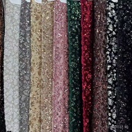 Embroidery Apparel Clothing Supply Three-Dimensional In-Stock Velvet Christmas Sequin Fabric Ribbed 