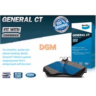 Bendix General CT Disc Brake Pad Front (DB1363GCT) - Subaru Impreza EJ15 EJ16 EJ18 EJ20 Legacy EJ18 