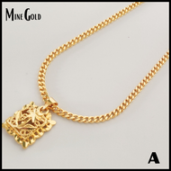 Rantai Leher Perempuan Emas Korea 24K - Emas Korea Women Necklace with Pendant Rantai Leher dan Loke