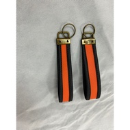 key fob with name,Handmade Key Fob pvc leather / Wristlet key fob + custom text