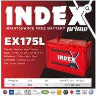 INDEX BATTERY รุ่น(EX175L) 75D31L ใช้กับรถ	Toyota : Mighty-x, Vigo, Fortuner Isuzu : D-Max 3.0, MU-7