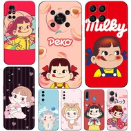 Case For Huawei y6 y7 2018 Honor 8A 8S Prime play 3e Phone Cover Soft Silicon Peko Milky girl