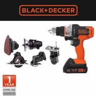 Bor Cordless MultiEvo Multifungsi 6 Tool Kit Black Decker Multi EVO186