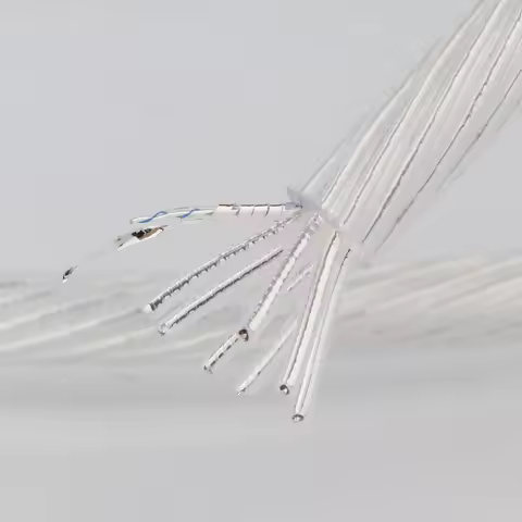 Hi-End 8Cores 8N OCC Silver Plated Speaker Audio Cable Power Cable HiFi Audio extension cord DIY RCA