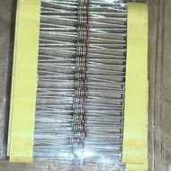 Resistor 1/4w strange value/ not Umum metal film Original and regular 51r 75r 91r 240r 910r 1k1 2k 2