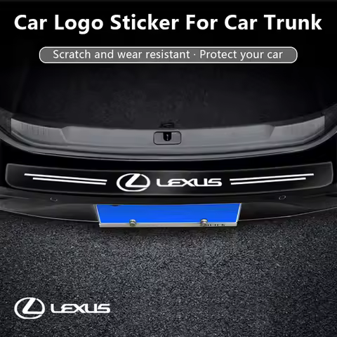 Car Threshold Protector Transparent Decorative Badge Sticker For Lexus CT200H IS250 RX300 RX350 RX45