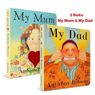 My Mum and My Dad Anthony Browne Set 2 Buku - Buku Cerita Anak Import Bahasa Inggris Board Book Inte
