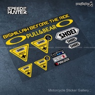 PULLBEAR Cycling Decoration Sticker Helmet Lens