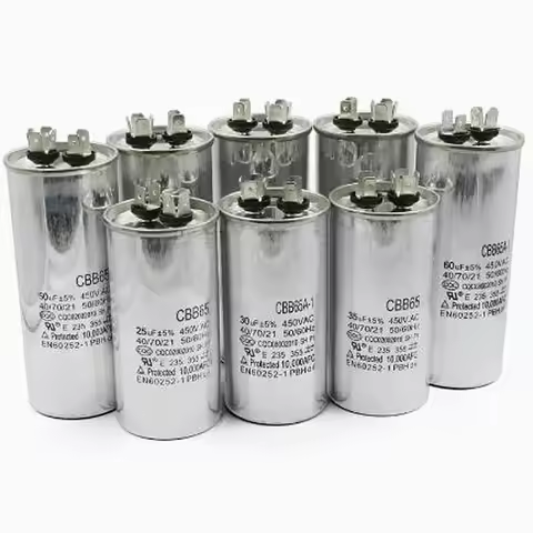 AC Motor Capacitor Air Conditioner Compressor Start Capacitor CBB65 450VAC 20uF 25uF 30uF 35uF 40uF