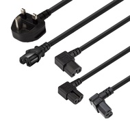 Wholesale British Standard to C15 Product Suffix Groove Power Cord UK Plug BS1363 to C15 Left Bend R