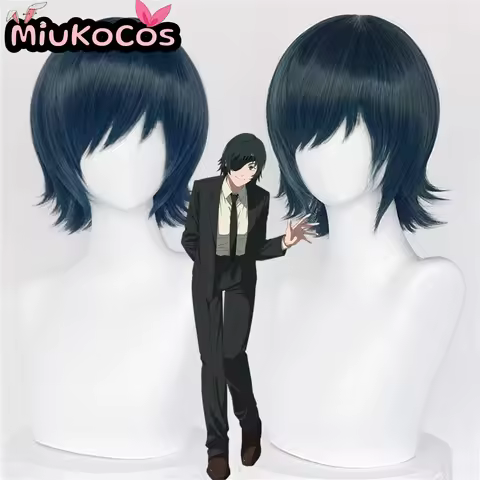 IN STOCK Himeno Cosplay Wig with Eye Mask MiukoCosplay Anime Cyberpunk: Edgerunners Cosplay