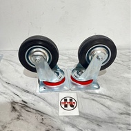 4" cart wheels live rubber trolley wheels 4 inch trolley wheels rubber wheels