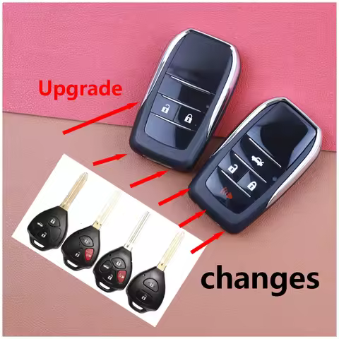 Upgrade Changes Car Key Shell for Toyota RAV4 Wish Camry Hiac Corolla Hilux Fortuner Yaris 2014 Car 