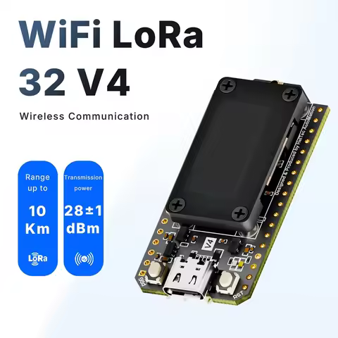 ABZW Lora 32 V4 ESP32 SX1262 0.96 Inch OLED Display Solar Powered Dev-Board For Mesh Network Wifi Lo