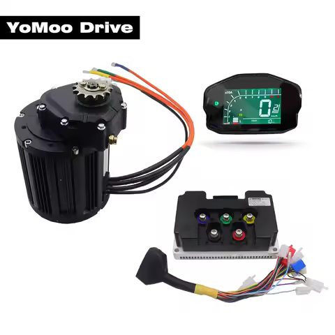 QS138 90H 4000W V3 PMSM Mid-Drive Motor with Fardriver ND72680/ND84680/ND96680 Controller, DKD Displ