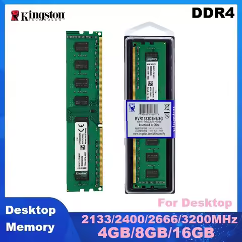 Kingston Memory DDR4 Desktop RAM 3200MHz 2666MHz 2400MHz 2133MHz Computer Gaming Memory 4GB 8GB 16GB