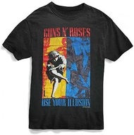 Guns N Roses Men's 1991 Illusion Combo Front T-Shirt | Officially Licensed Merchandise