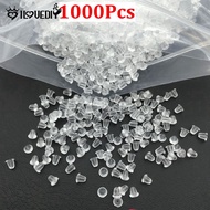 1000 Pcs/ Pack Clear Soft Silicone Rubber Earring Backs/ Rubber Replacement Earring Stoppers/ Ear Je