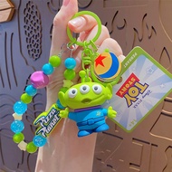 Cartoon Toy Story Keychain Beads Pendant Couple Bag Car Keychain Small Gift Beads Keychain Bag Acces