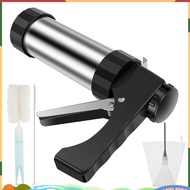 Churrera Churro Maker Machine Stainless Steel Churro Maker Kit with 3 Different Tips Piping Nozzle H
